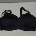 PoseFree Womens Seamless Wireless Supportive Bra Push Up Comfort Soft No Underwire Full Coverage T-Shirt Bra, 
(Black, L)