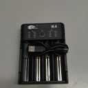 IMREN 18650 Battery Charger,21700 Battery Charger for 3.7V 14500 10400 18500 18350 18650 18700 20700 21700 22650 26650 Li-ion Battery,1.2V Ni-MH/Ni-Cd Battery,4 Bay 18650 USB C Charger