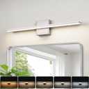 LED Modern Bathroom Light Fixtures 18W Brushed Nickel Vanity Lights Bar 5CCT Dimmable ixture Over Mirror Vanity Light for Bathroom Lighting 23.6 inch
