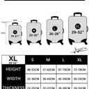 Ocean Sea Turtle Luggage Cover Washable Suitcase Protector, Turtle Theme Party Luggage Tag Travel Birthday Gifts For Men Women (S 18-21 Inch Luggage)