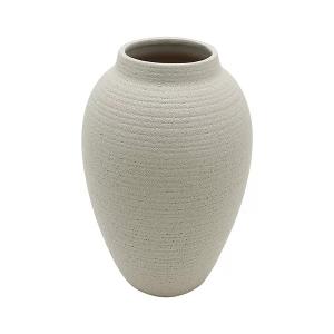 Everyday Decor Large Round Ribbed Vase Table Decor