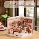Rolife Super Creator Kits Tasty Cake Shop, Tiny House Building Blocks for Little Dolls, DIY Plastic Mini House Model Building Kits for Teens Aged 14+, DIY Crafts/Hobbies for Adults (Tasty Cake Shop)