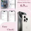 4 x GVIEWIN Magnetic for iPhone 16 Pro Max Case Compatible with Magsafe, [Screen & Camera Lens Protector] Fashion Pattern Translucent Shockproof Phone Cover for 16 Pro Max 6.9" (Starry Butterfly/Rosy)