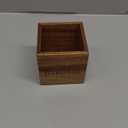 DRASTAR Acacia Remote Control Holder, Mini Remote Organizer for Table, Small Wooden Remote Box for Nightstand (1 Slot)