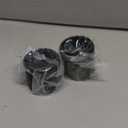 PATIKIL Light Socket Shade Ring, 2pcs E26 E27 Medium Base Metal Sockets Lock Ceramic/Porcelain Sockets with Thread Diameter 1-1/2 Inches for Hanging Lamp Holder, Black 50mm / 1.97"