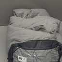 Andency Light Gray Ruffle Comforter Full Set, 3pcs Vintage Farmhouse Shabby Chic Bedding Comforter Set, Soft Lightweight Fluffy Bed Comforter Sets All Season Bedding Set (Full(79"x90"))