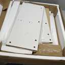 IDEALHOUSE FoldingTable, Drop Leaf Dining Table with 6 Wheels and 2-Layer Storage Shelf, Space Saving Table for Small Spaces (Natural Wood, 47.2" D x 23.6" W x 29.5" H)