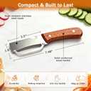 2 x 3 PCS Peeler with Wooden Handle, Bottle Opener, Vegetable Fruit Skin Peeling, Stainless Steel Blade Kitchen Tool