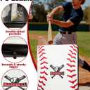 Baseball Card Binder - 9 Pocket Sports Card Binder Holds Gifts, Side Loading Baseball Cards Holders Organizer, Trading Cards Binders with Transparent Sleeves for 3"x4" Toploaders