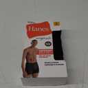 Hanes Men's Supersoft Underwear, Viscose from Bamboo, Trunks and Boxer Briefs (Large, Black - Regular)