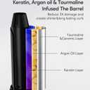 FARERY Travel Curling Iron, 1 Inch Mini Curling Iron Travel Size with 3 Adjustable Temp, 100-240V Dual Voltage, Auto-Off, Ceramic Mini Hair Curler with Keratin&Argan Oil Infuse, Includes Storage Bag