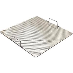 Sunrise Stainless Steel Fryer Screen with Handles (Solid Screen) (1, 13.5" x 13.5" x 1.75")