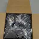 Y-in Hand Tissue Box Cover, Square Facial Tissue Holder Storage for Bathroom Vanity, Countertops, Dressers, Night Stand, Parlors and Offices - Black