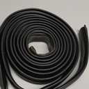 16.5 FT Garage Door Bottom Seal Rubber 0.19" P Bulb Bottom Garage Weather Stripping for Single Channel, Flexible Weatherproof Replacement Strip Seal Fits 16.5FT Wide, Black