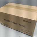 Tlpmsk 100Pcs Brown Paper Bags with Handles,8.2×4.3×10.5 Inch Gift Bags, 1 Count