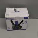 Karaoke Machine,Portable Bluetooth Speaker with 2 Wireless Microphone for Adults & Kids with LED Lights, Karaoke Microphone with PA System Supports USB/TF/AUX,Gift for Party (Pink)