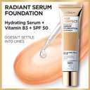 L'Oreal Paris Age Perfect Radiant Serum Foundation with SPF 50, Warm Beige, 1 Ounce