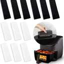 12 Pcs Charcoal and Oil Vapor Air Fryer Replacement Filters for 6QT Instant Vortex Plus Air Fryer with ClearCook and OdorErase, Air Fryer Accessories Replacement Odor Erase Air Filters