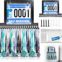 Race bib and Medal Display Holds up to 50 Medals, 40 Race BibsMedal Hanger and Bib Marathon Medal Display Stand Provides Luxurious Gifts for Runners and Athletes