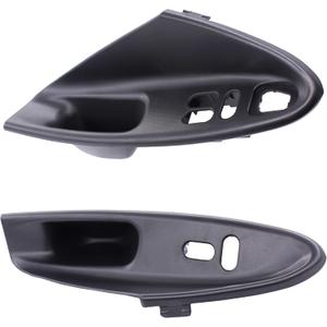 NewYall Interior Black Left and Right Door Window Switch Bezel Panel Pull Handle Cover for Ford Mustang Coupe Models Only 1994-2004