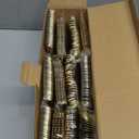 N9R 300PCS Gold Plastic Silverware, Heavy Duty Gold Plastic Cutlery Set Disposable Flatware Dinnerware, 100 Forks, 100 Spoons, 100 Knives, Perfect for Party, Wedding and Daily Use