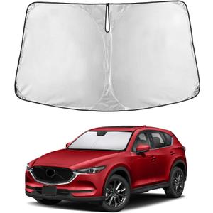 EcoNour Windshield Sunshade Compatible for Mazda CX-5 2017-2024 2025 2026, Sun Visor for Front Windshield & Window Sun Shade Cover, UV Heat Blocker & Protector, Car Accessories