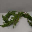 9 FT Real Touch Norfolk Pine Garland Green Artificial Christmas Garland Faux Greenery Garland for Holiday Fireplace Mantle Window Indoor Outdoor Decor, 1 Pc