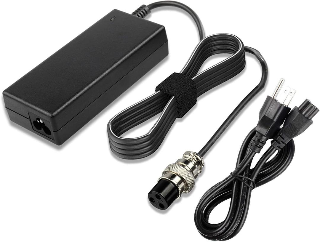 36 Volt 1.8 Amp Charger for 36V Boreem Jia, Minimoto, Rad2Go, TaoTao, X-Treme etc. Electric Scooter, ATV, Go Kart, with 3-Prong Inline Female Connector