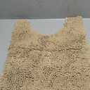 Toilet Base Mat U-Shaped Contour Toilet Rug Bathroom Rugs Extra Thick Non Slip Bath Mat for Bath Room Floor Restroom U 20"x23" Khaki