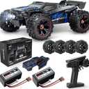 1:14 Scale RC Cars for Adults, 60KPH High Speed RC Truggy, 4X4 Off-Road Remote Control Truck, Waterproof Electric Car with 2S Battery, All Terrain RC Vehicle for Snow, Sand, Beach & Rocky Surfaces