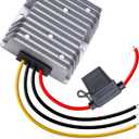 DC House 48V 36V 24V to 12V 20A Buck Converter, 240W DC-DC Step Down Converter, Waterproof Voltage Regulator Transformer with Fuse for Golf Carts & RVs