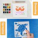 2 x YEAJON 20 Pieces Sea Ocean Creatures Stencils Reusable Sea Animal Stencil for Painting on Wood, Wall, Fabric, Signs, Home Decor, Pillows, DIY Art Scrapbook Projects(6 x 6 inch)