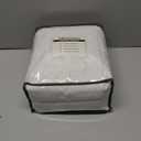 Linen Pinch Pleated Curtains Blackout 100% Black Out Curtains 96 Inches Long 2 Panels with Hooks, Thermal Insulated Pinch Pleat Drapes for Bedroom, 40Wx96L, Natural White