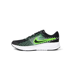 Nike Men's Run Defy Road Running Shoes, Black/ Green Strike-Green Shock-White, 10.5
