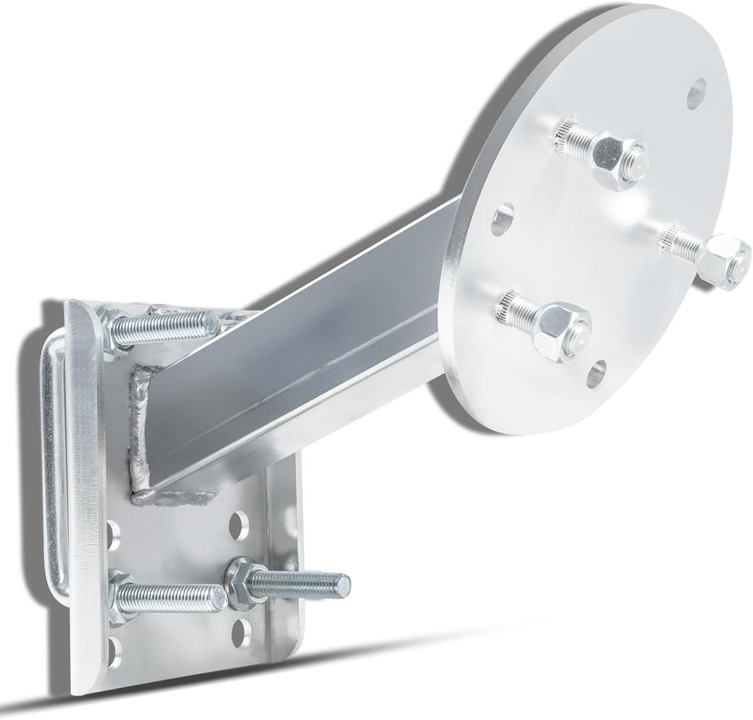 3001.0064 Heavy-Duty High-Mount Spare Tire Carrier Fit for 5 & 6-Hole Tires Up to 16 and 3" and 4" Trailer Frames