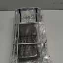 Over the Door Hanging Shower Caddy: Rustproof Hanging Organizer over the Door - No Drilling Bathroom Rack for Inside Shower Chrome