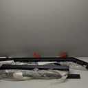 VIVOSUN Outdoor Handrail, 4 Step Stair Handrail, 54" x 36" Fits 1 to 4 Steps, Wrought Mattle Iron Stair Railing with Curved End and Balusters for Concrete Step, Porch Steps, One-Step Assembly, Black