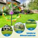 Decorative Garden Stakes Wind Spinners Outdoor Clearance Metal Yard Art Gifts for Women Grandma Mom for Lawn Patio Yard Pathway Driveway Ornaments (Shell)