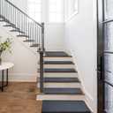 PURE ERA Ultra Plush Carpet Stair Treads 9.5 X 36 Inch Dark Gray 14 Pcs