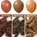 PartyWoo Brown Balloons 140 pcs Different Sizes of 18 12 10 5 Inch Neutral Brown Balloons Arch Kit Garland for Baby Shower Birthday Graduation Woodland Safari Theme Jungle Party Decorations Brown-F09