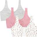 Fruit of the Loom Women's Multi-Pack Front Closure Cotton Bra (44)