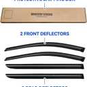 Window Visors Rain Guards for 2005 2006 2007 2008 2009 2010 Honda Odyssey, Out-Channel Window Vent Wind Deflectors Visors Shades for 05 06 07 08 09 10 Odyssey