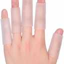 20 PCS Gel Finger Sleeve Protectors, Trigger Finger Pain Silicone Finger Sleeve Cushions and Protects Provide Relief for Finger Cracking, Corns, Blisters, and Calluses Protect.