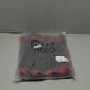 Mens Pajamas Set 2 Piece Pajamas For Men Long Sleeve Pant Fleece Black with Red Buffalo Check XL