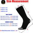 ONKE Max Full Cushion Crew Socks for Men Heavy Duty Work Boot Steel Toe Workout Athletic Thick Warm Moisture Wicking Control(Black L) (Black, L)