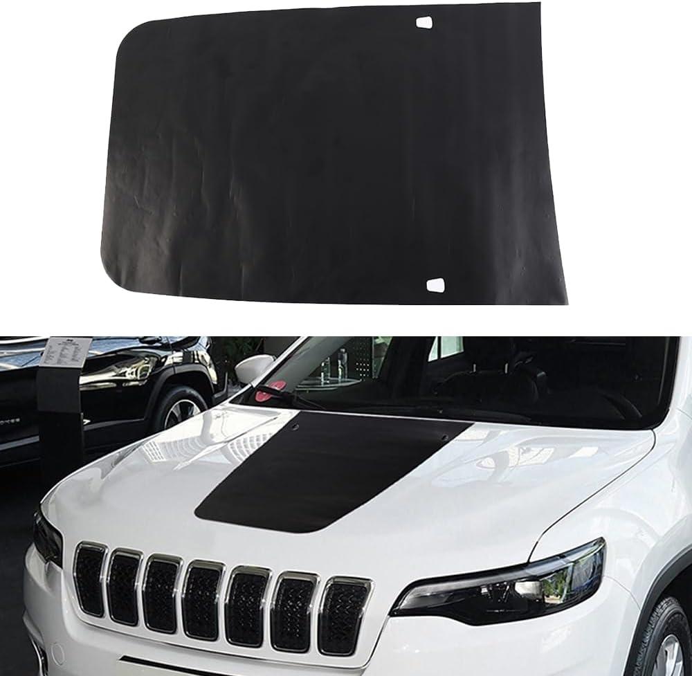 Car Front Engine Hood Decal Sticker Cover Emblem Trim for Jeep Cherokee 2014 2015 2016 2017 2018 2019 2020 2021 2022 2023 2024 2025 Exterior Accessories