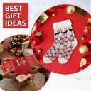 3 Pairs Christmas Fuzzy Warm Slipper Socks for Women,Soft Sherpa Fleece Lining Socks with Grippers Non Slip,One Size (Multicolor)