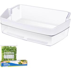 UPGRADED WR71X11044 Refrigerator Door Bin - Compatible with GE Refrigerators, Replaces WR71X11059, PS6011779, AP5656690, 2691847, EAP6011779 - Right Door Shelf Replacement Part