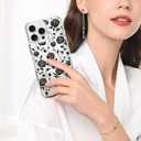 Magnetic for iPhone 16 Pro Case [Compatible with MagSafe][with Screen + Camera Protector] Clear Rose Floral Flower Pattern Design, Slim Shockproof Phone Cover for Women Girls