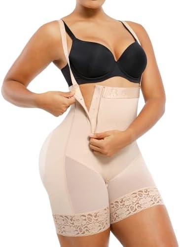 SHAPELLX Shapewear Tummy Control Fajas Colombianas Body Shaper for Women Butt Lift Bodysuit, XL